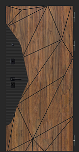 М95  Орех коньяк с черной патиной