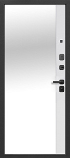 7,5 см Черное Зеркало Эмалит белый - внутренняя часть