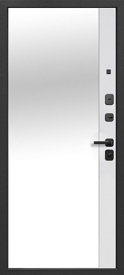 7,5 см Черное Зеркало Эмалит белый - внутренняя часть