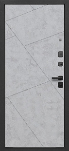 9 см Геометрия Бетон снежный - внутренняя часть