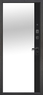 7,5 см Черное Зеркало Сатин черный - внутренняя часть