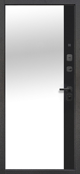 7,5 см Черное Зеркало Сатин черный - внутренняя часть